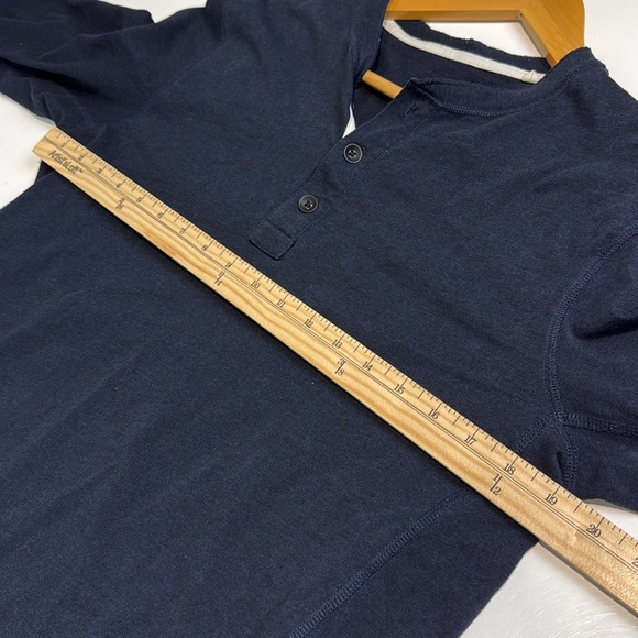 Rag & Bone Blue Long Sleeve Tee Size Medium - Picture 4 of 6